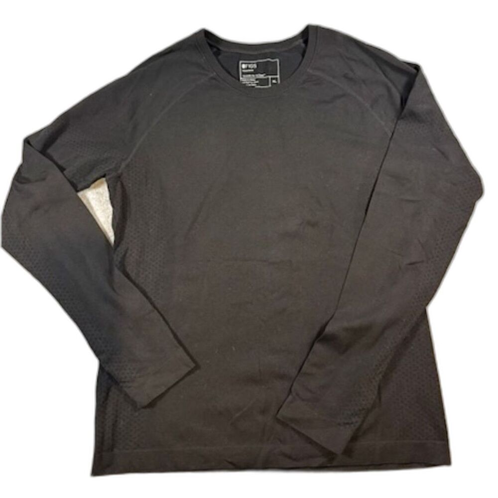 FIGS Women’s XL Seamless Long Sleeve Underscrub Black Performance Base Layer
